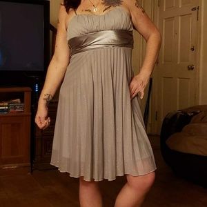 Xtraordinary Semiformal silver dress